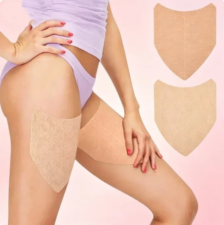 Thigh Anti-Chafing Patches, Disposable Invisible Inner Thigh Friction Prevention Sticker, Waterproof Sweatproof Hypoallergenic Skin Tape for Walking Running Swimming Summer Skirt Shorts