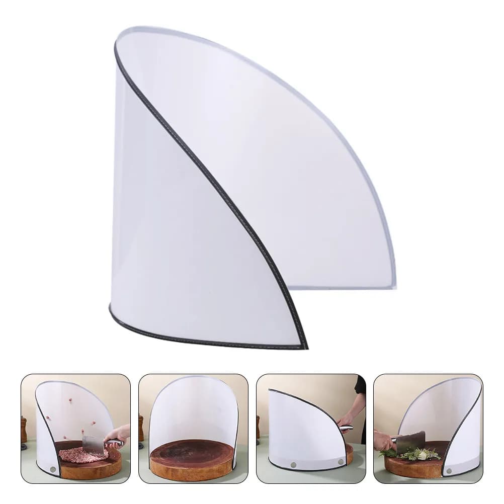 1 Pezzo Protezione Anti-Schizzi Non Deformabile, Arrotolabile, in Plastica Alimentare, per Casa, Cucina, Hotel, Ristorante