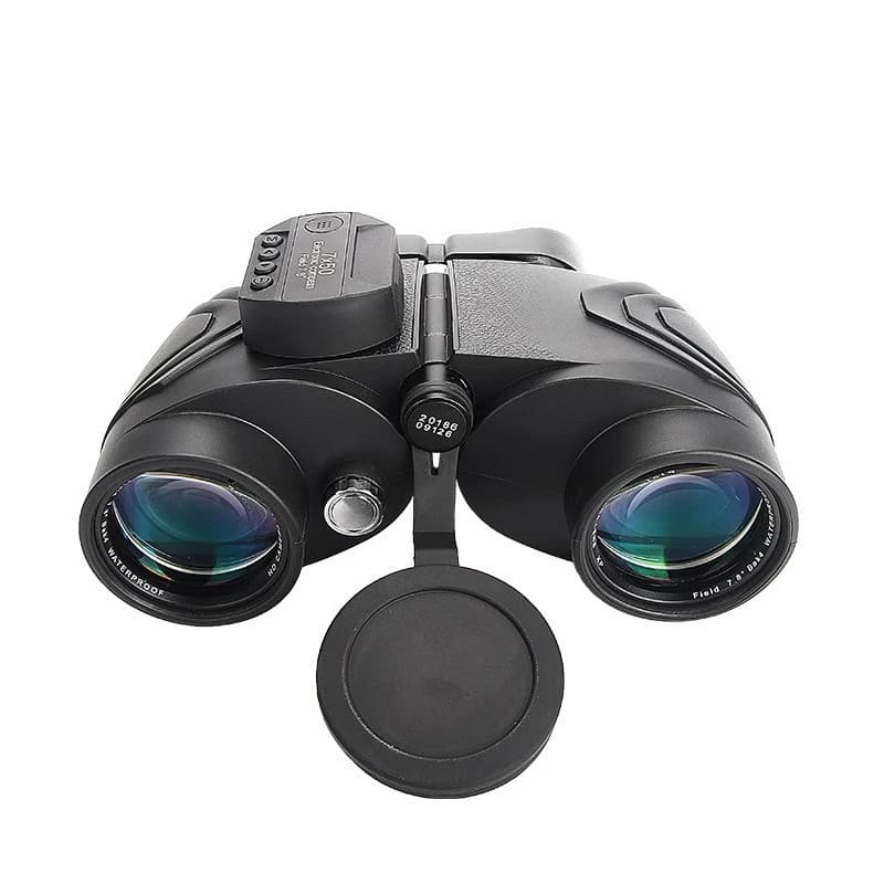 Binocolo 7X50 impermeabile e antiappannamento riempito di azoto, ad alta potenza e alta definizione con bussola elettronica