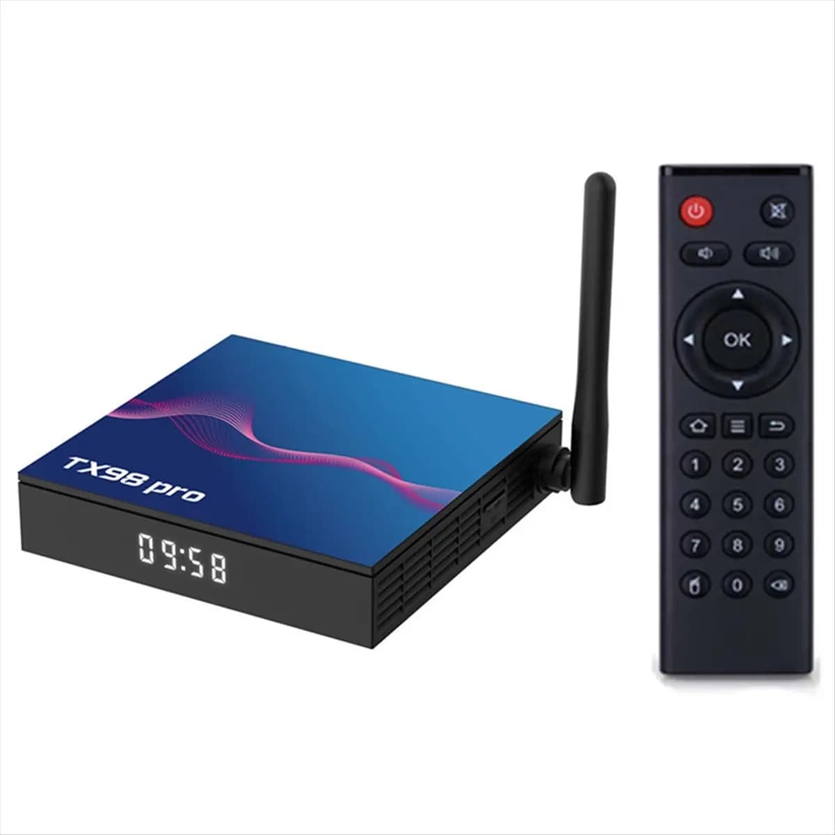 TX98 PRO Android12 TV BOX 4G 64G Allwinner H618 Quad Core 6K 4K BT 5G Wifi6 Voice Smart Media Player Set Top Box US Plug-BCBW