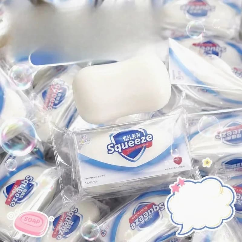Squishy Soap Stress Relief Sensory Fidget Toys Squishy Soft Simulated Soap Squeeze Toy Anti-Stress Slow Rebound Squeeze Pinch