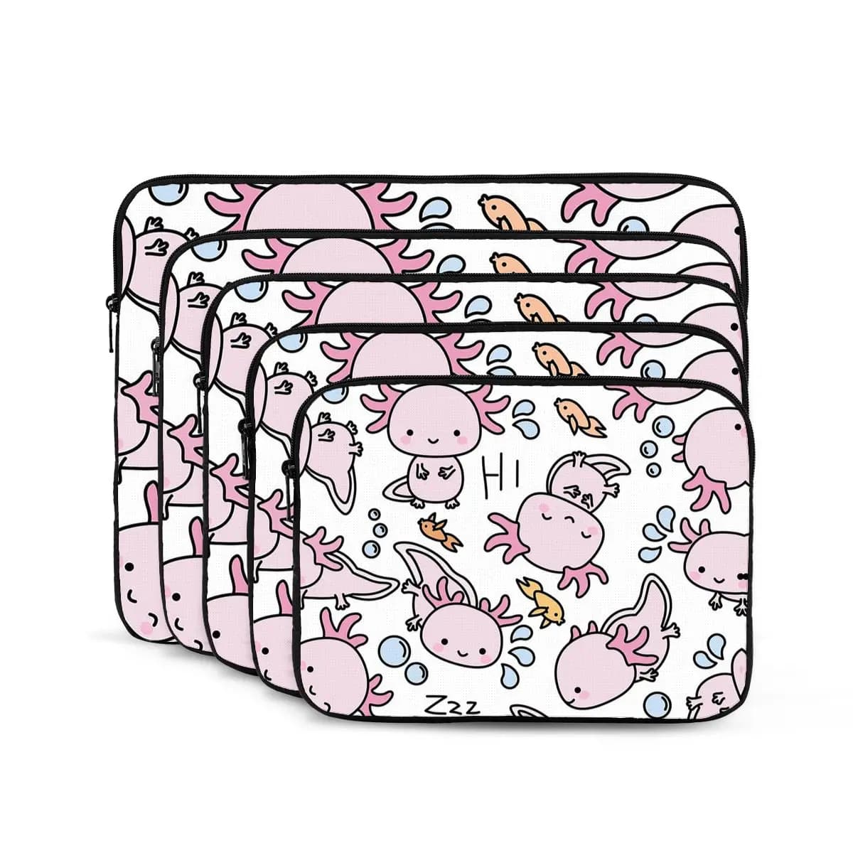 Swimmy Axolotls Borsa per laptop per notebook Custodia per custodia per notebook da 10 12 13 15 17 pollici Custodia antiurto per tablet