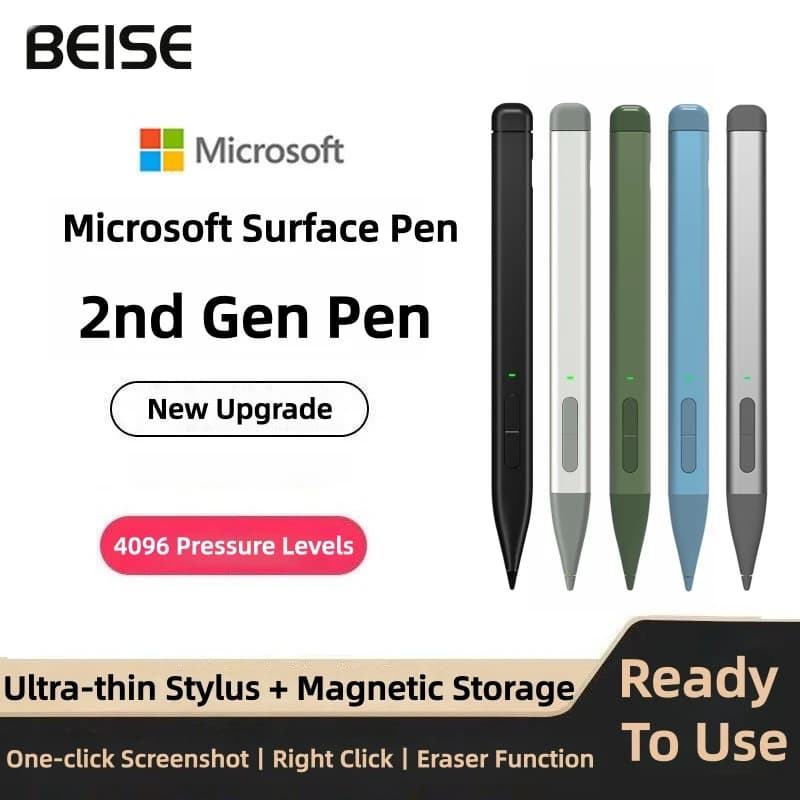 Penna sottile 2 per Surface Pro 8 9 4096 inchiostro a reiezione palmo Matita stilo per Surface Laptop studio 2 duo 2 ASUS HP DELL