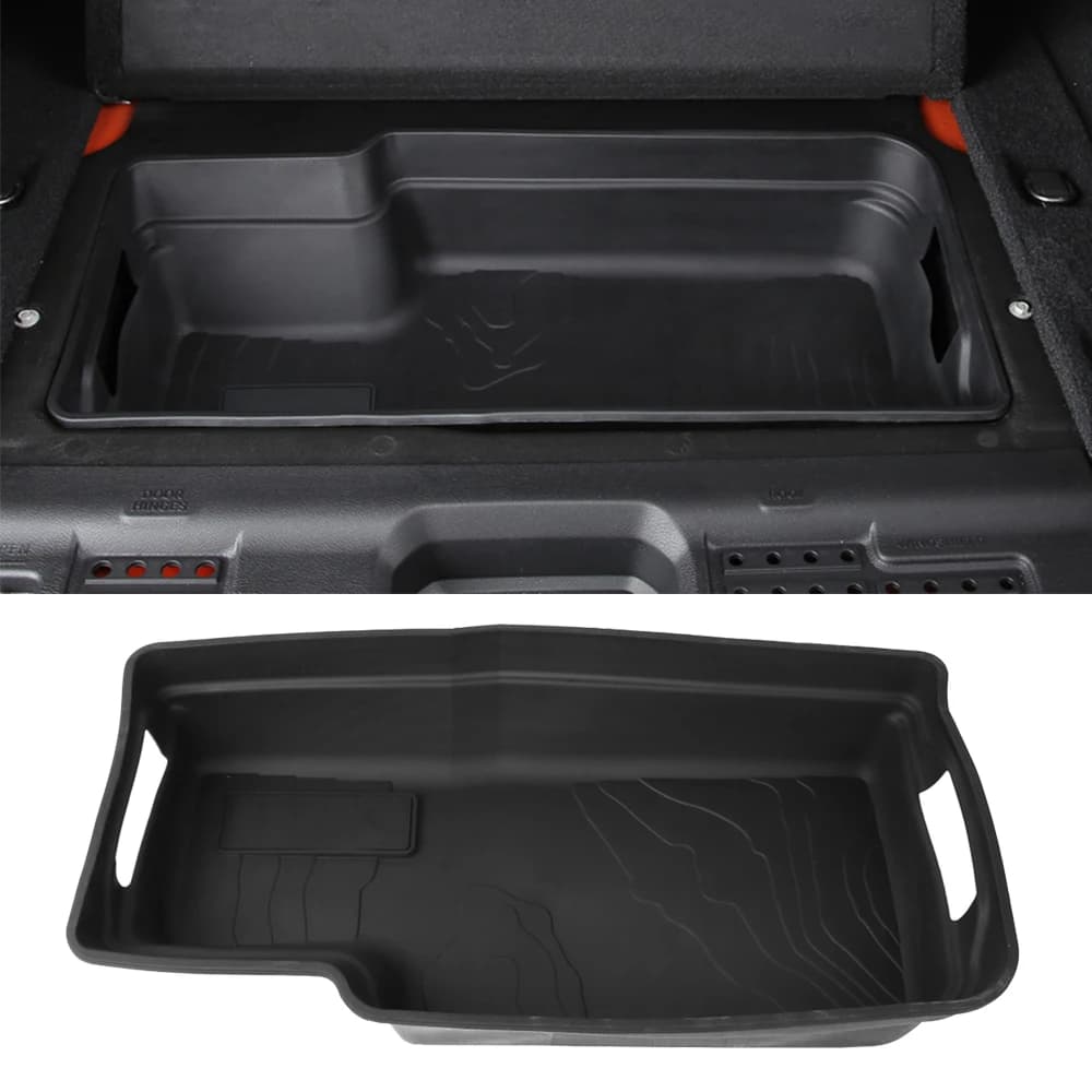 Vassoio del contenitore dell'organizzatore della scatola di immagazzinaggio del bagagliaio dell'auto per Jeep Wrangler JL 2018 2019 2020 2021 2022 2023 accessori per la riordino di stivaggio