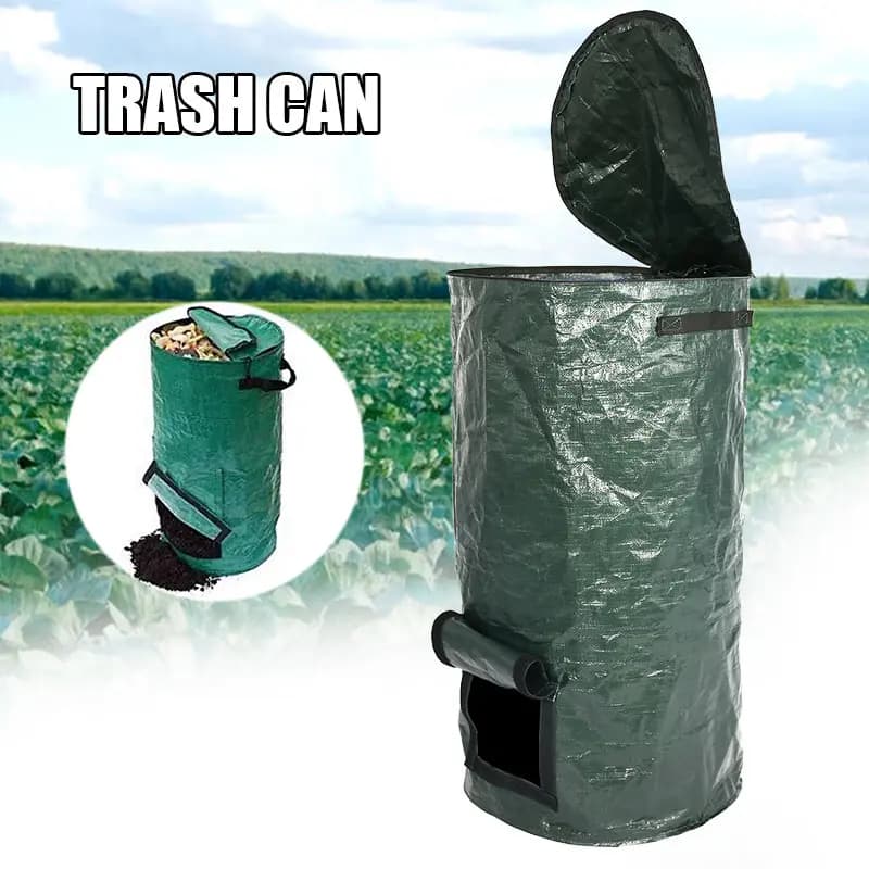 I rifiuti di foglie da giardino riutilizzabili possono Yard Compost Bin per frutta cucina Waste Grower riutilizzabile Garden Waste Can