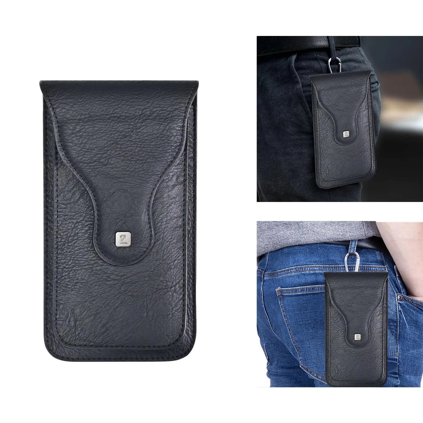 Fondina Portatile in PU per Telefono con Clip da Cintura Magnetica per Corsa, Palestra e Sport