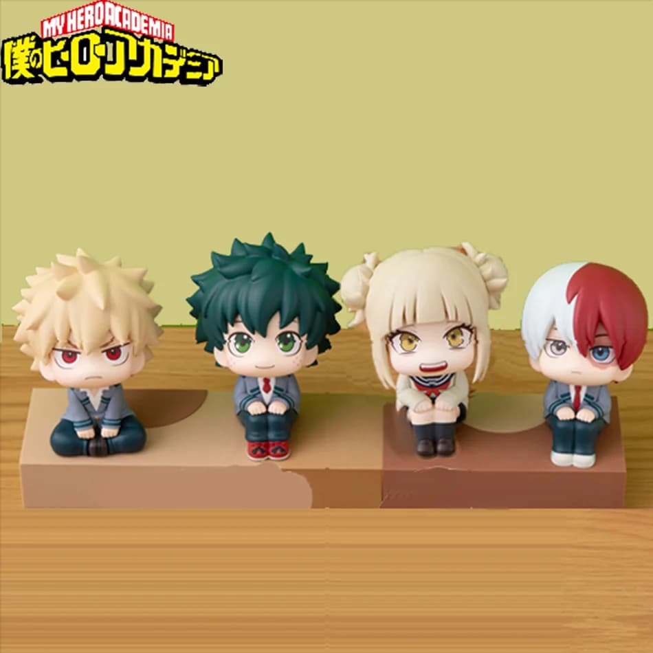 Nuova My Hero Academia (MHA): Statuetta in PVC Carina Chibi di Todoroki Shouto / Izuku Midoriya / Katsuki Bakugo | Modellino da Collezione