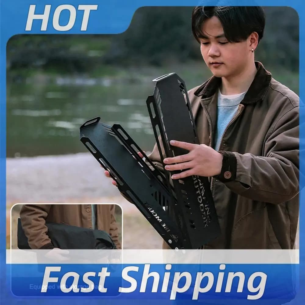 Camping Hanging Rack Top Plate Portable Tripod Shelf Board Foldable High Strength Bending with Hanging Hole Outdoor Accessories