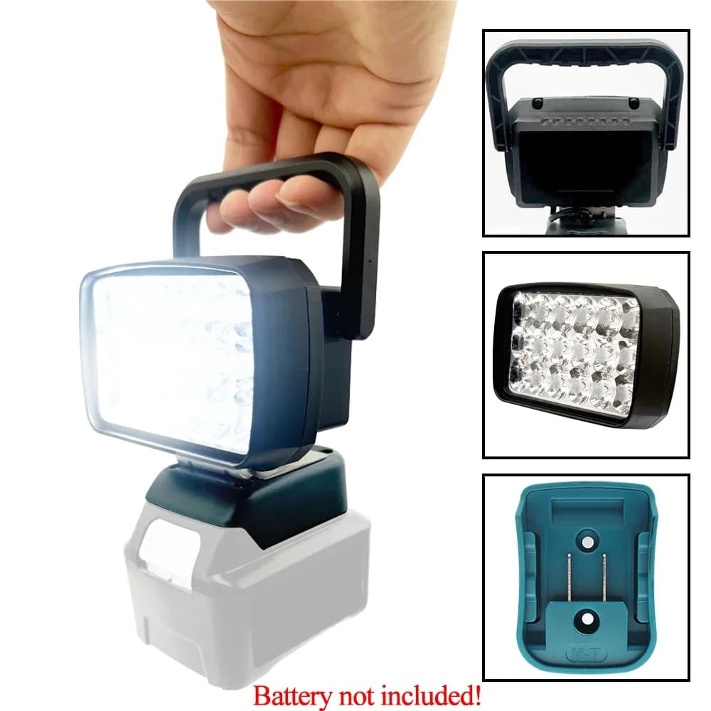 Power Tool Accessories for Makita 12V Li-ion Battery BL1021B BL1041 18 LED Work Lights Handheld Lamp Portable Lanterns Spotlight