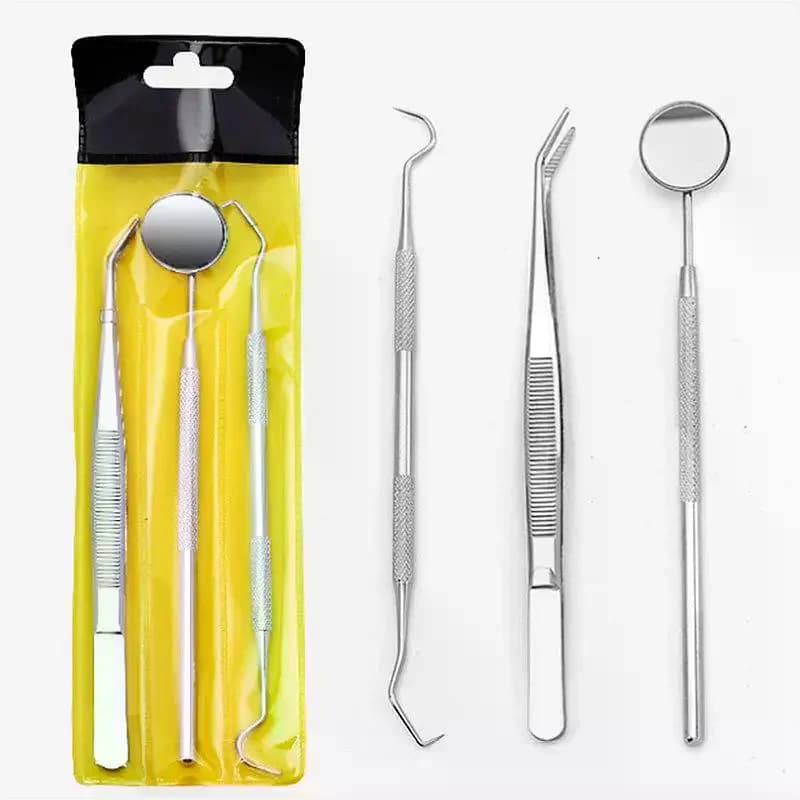 3/4/5/6Pcs Teeth Cleaning Kit With Scissors Flosser And Other Oral Care Accessories Dental Tool Set For Removing Dental Dirt