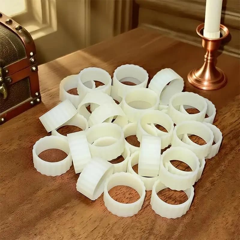 Reusable Silicone Candle Stabilizing Sleeves 5/10Pcs Non-Slip No Wax Drip for Christmas Thanksgiving Home Decor