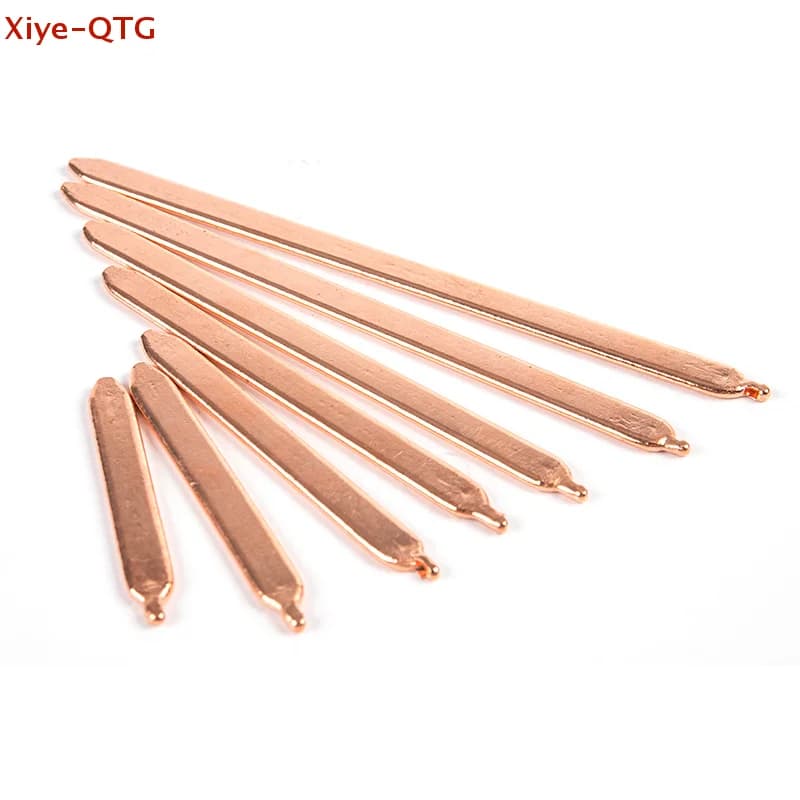 Tubo in rame per raffreddamento computer portatile fai da te, tubo piatto per dissipatore di calore 60mm-150mm
