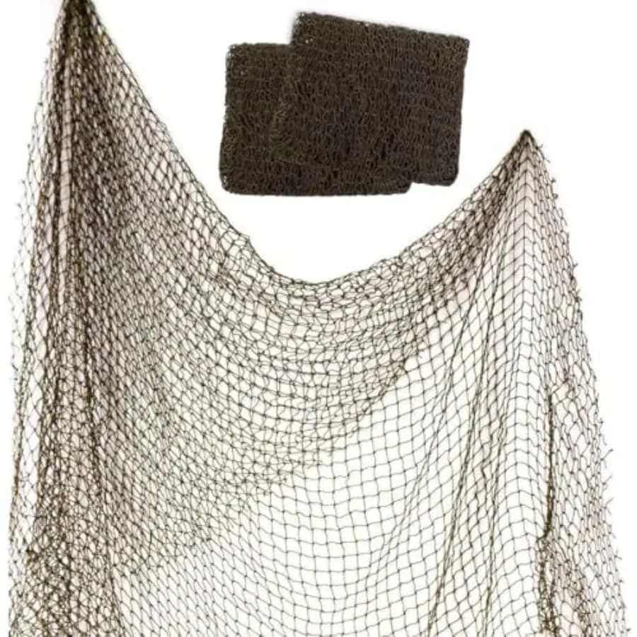 Rete da Pesca Decorativa, Rete da Pesca Riciclata 5x10ft per Decorazioni da Parete, Feste in Spiaggia e Stile Nautico