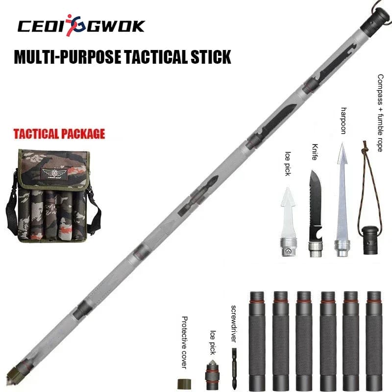Hiking stick CEOI GWOK Multifunctional adjustable walking poles All your outdoor needs Aluminum alloy durable trekking poles