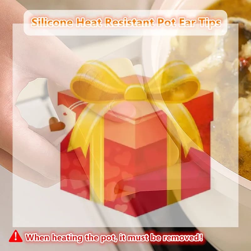 2 pezzi in silicone antiscottatura maniglia per pentola copertura antiscivolo resistente al calore manicotto porta clip per pentola per friggere padella in ghisa