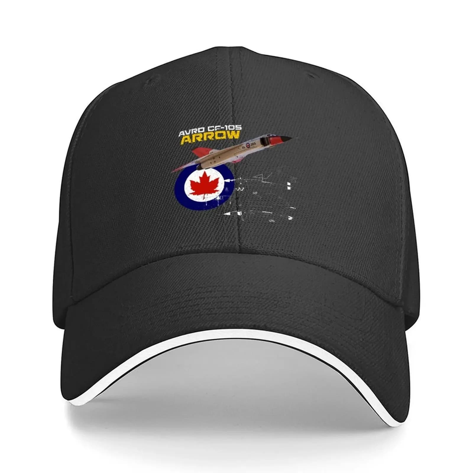 Cappelli da spiaggia con berretto da baseball Canadian Avro CF-105 Arrow in offerta Berretto da marinaio personalizzato per uomo Uomo Donna