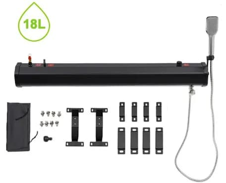 Car Roof Water tank 18L Camping Solar Shower PVC Car Solar Shower Road Shower for car roof tents