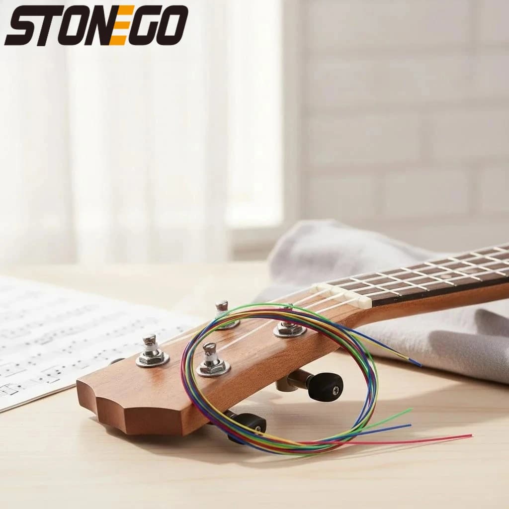 Set di Corde in Nylon per Ukulele Stile Hawaiano, 4 Corde dalla Prima alla Quarta, Set da 4 Pezzi, Accessori per Strumenti Musicali