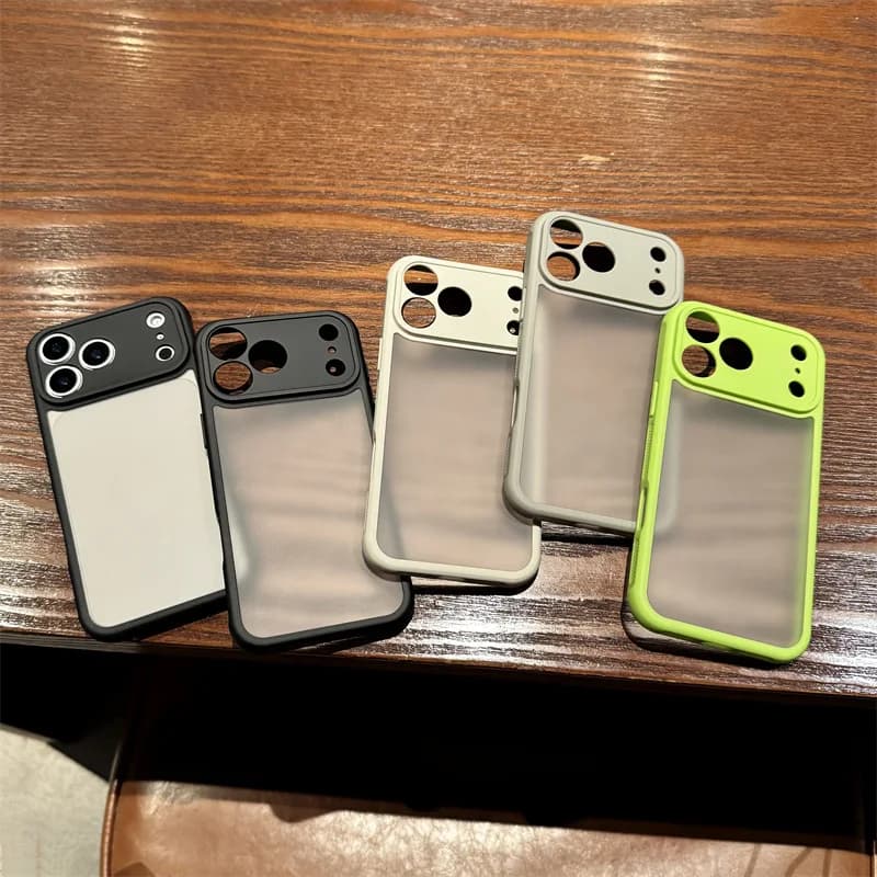 Luxury Phone Case in Solid Colors for iPhone 17 Air 16 15 14 13 12 11 Pro Max Plus Shock Cover Protector