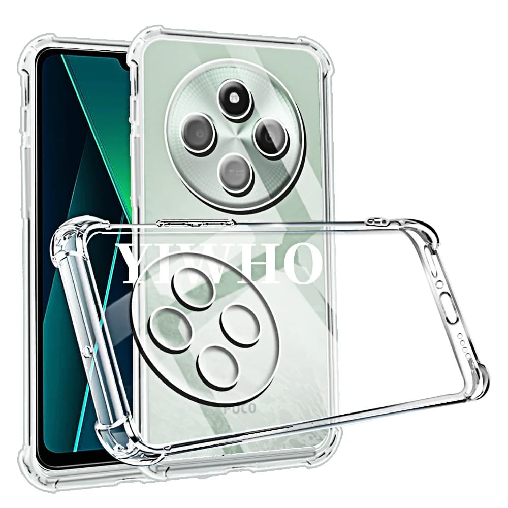 Custodia per telefono antiurto per Xiaomi Poco Poxo C75 4g C65 C61 C55 5G C51 C40 C31 C3 Trasparente Clera Cover posteriori Clera Phonecases