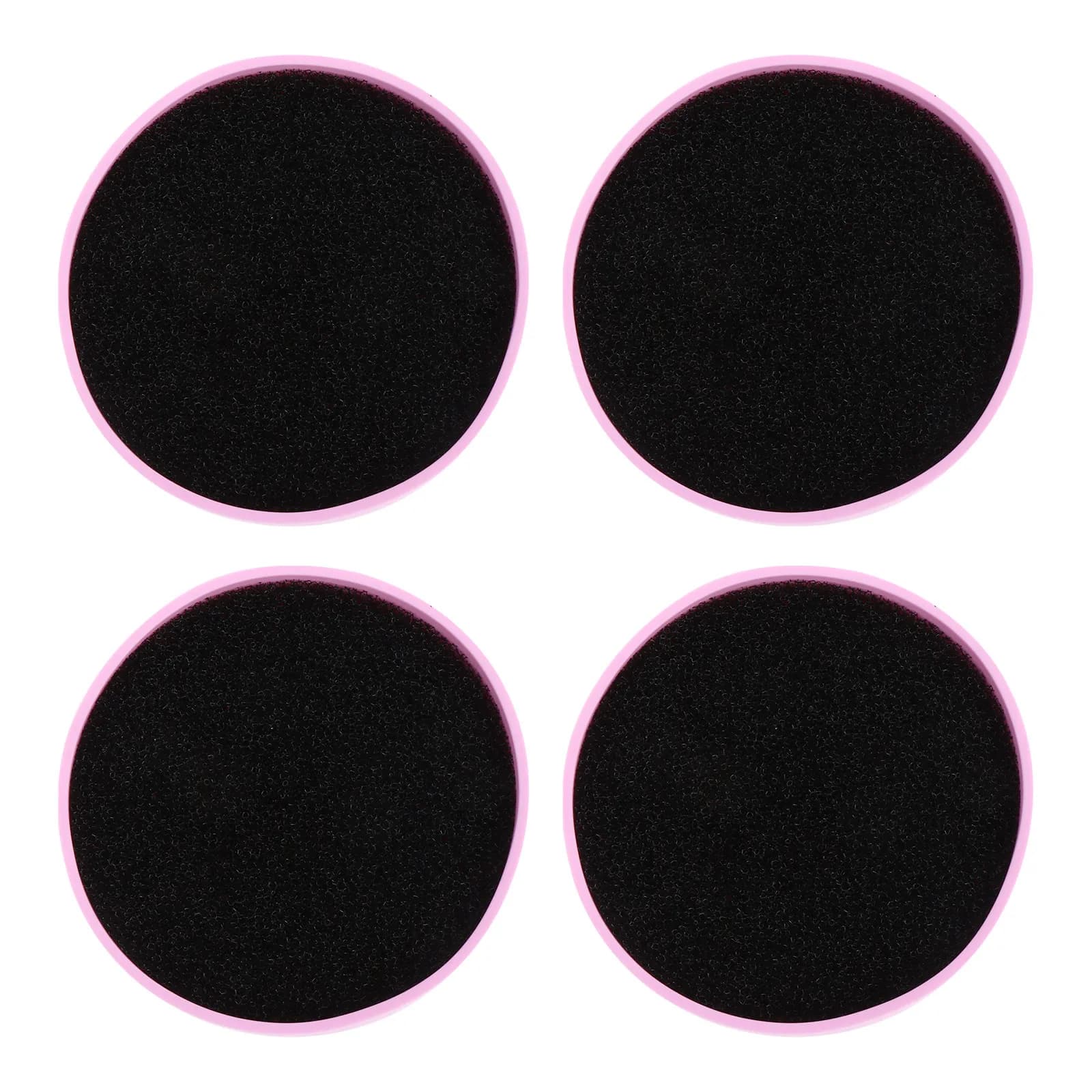 Set di 4 Spugne Nere per la Pulizia dei Pennelli da Trucco, Rimozione Rapida del Colore per Pennelli Ombretto, Uso Domestico e da Viaggio, Ecologiche