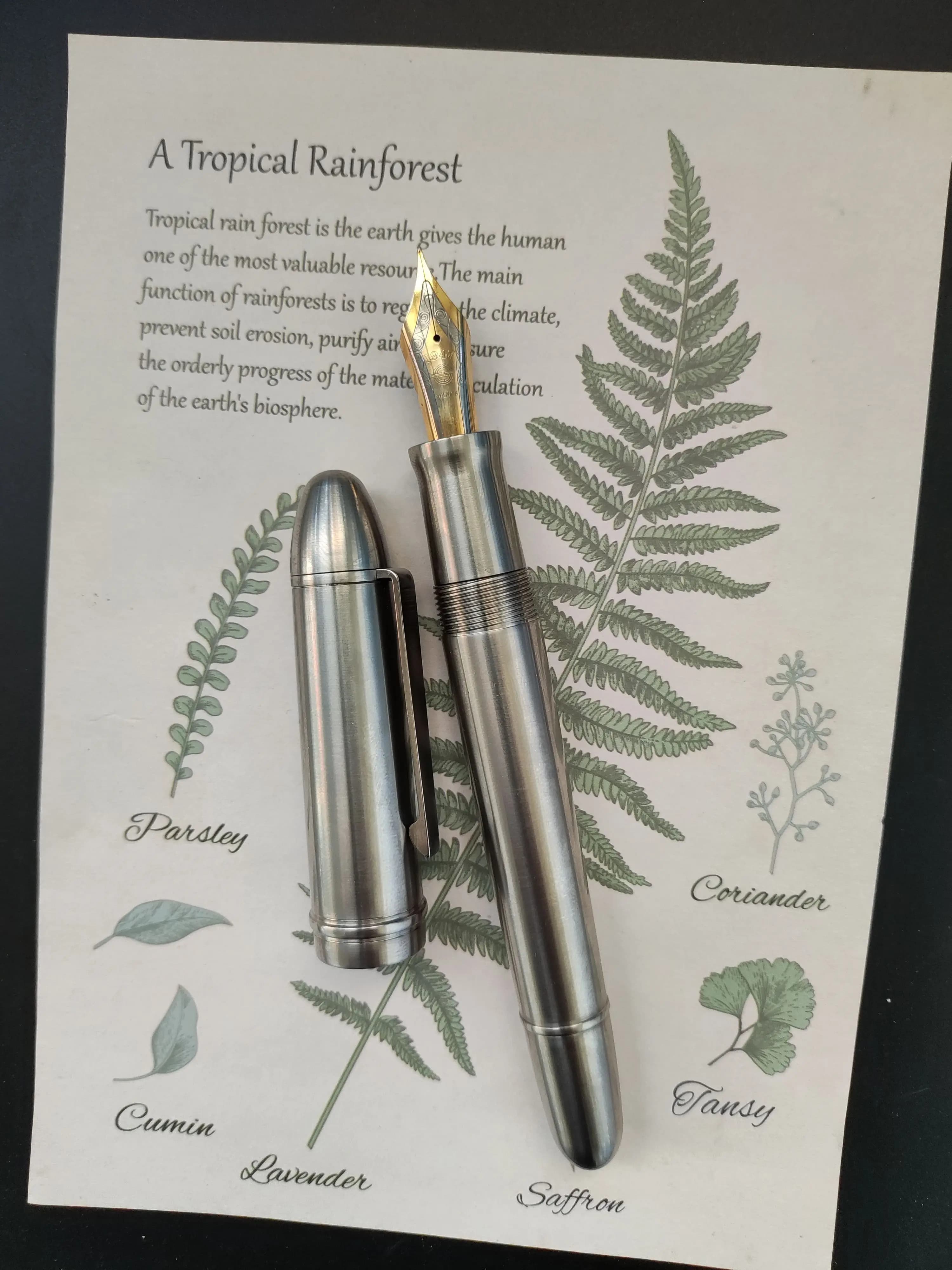 New Huge Large Titanium Full Metal Fountain Pen Jinhao NO.8 Nib Leadership President Business Writing Smooth Office Gift