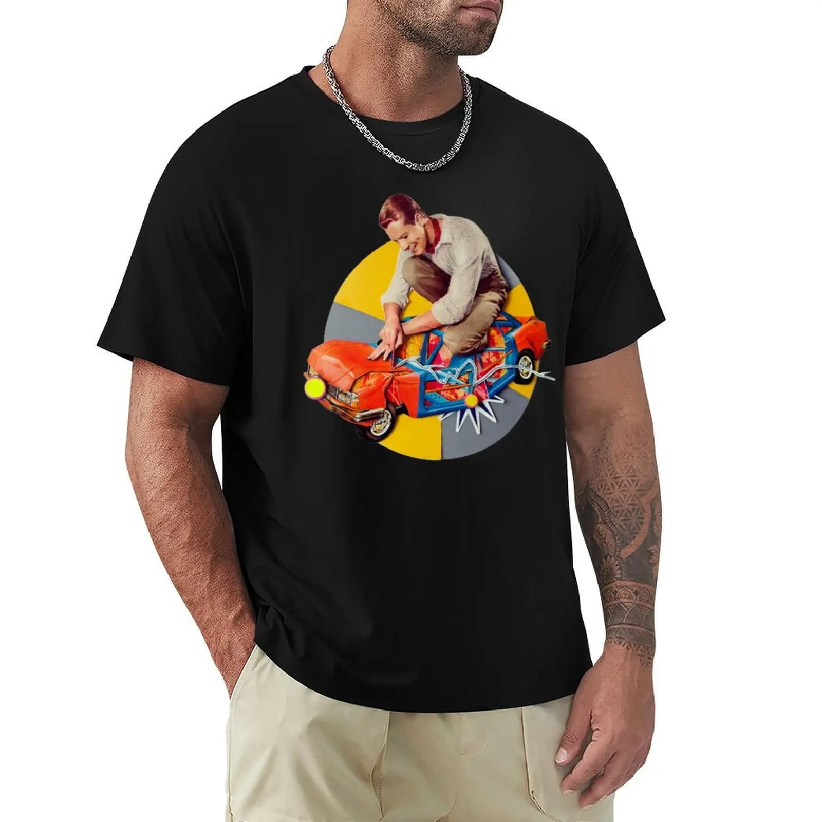 T-shirt mr-fixit, maglietta casual a maniche corte per uomo