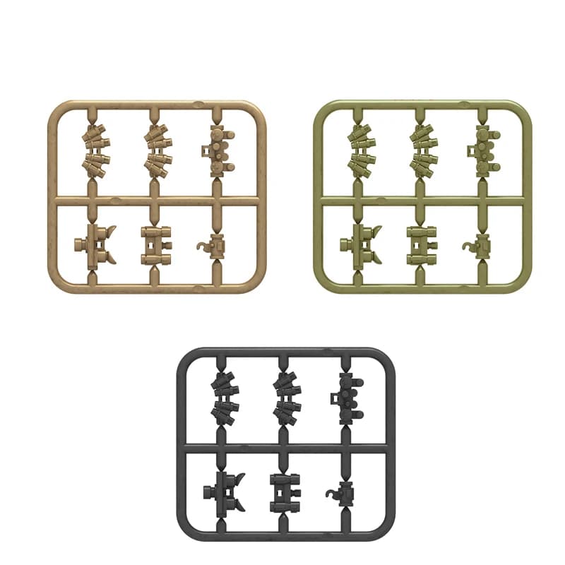 10 pz/lotto assemblaggio militare Building Blocks accessori per Figurine attrezzatura per la visione notturna parti di piccole particelle giocattolo per bambini