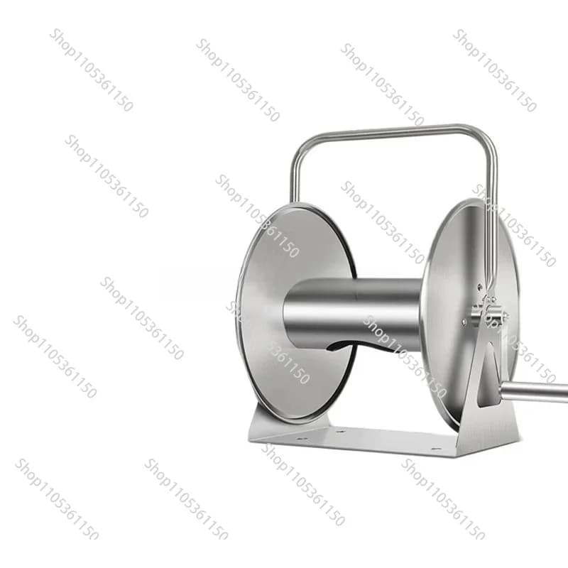 Stainless Steal Wall Mounted Empty Hose Rack Garden Hose Pipe Reel for 50m Water Hose Storage
