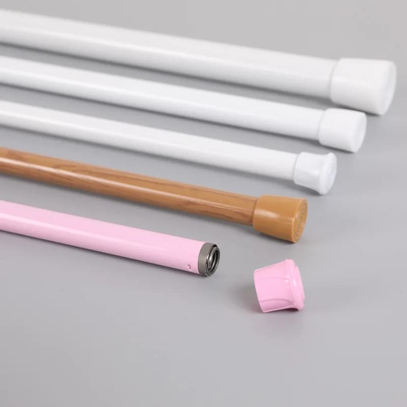 Adjustable Voltage Shower Curtain Tent Rod, Bearing, Without Drilling, Robust Telescopic Pole For Bathroom Doors With Windows