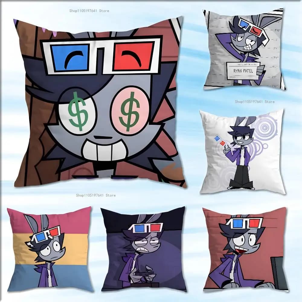 R-Ryan Patel Fanart Pillow Case cute cartoon anime peripheralsBedroom Sofa Decorative Cushion Cover Soft Cushion Cover