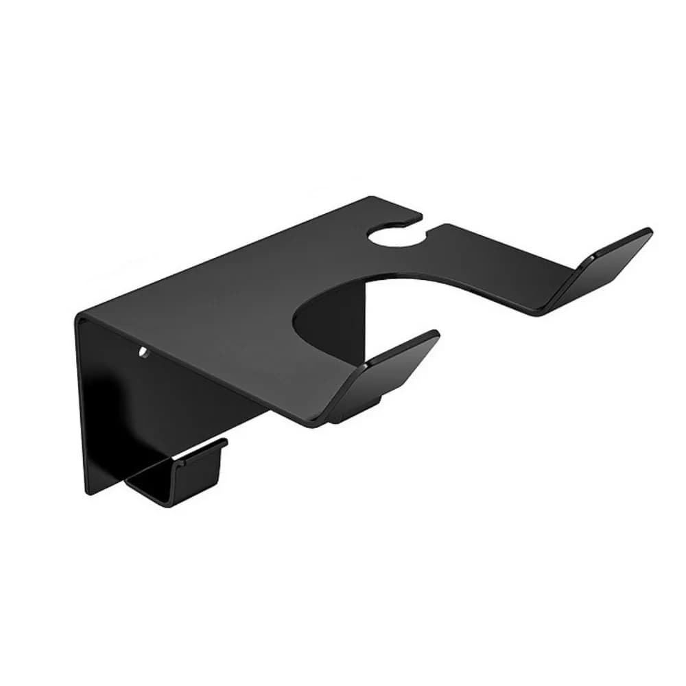 Stainless Steel Hair Dryer Storage Rack Waterproof Wall Mounted Hair Dryer Holder with Hook Moisture-proof Hairdryer Stand