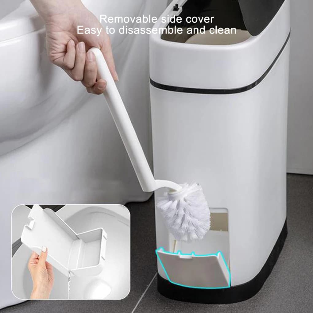 Efficiente pattumiera in plastica bianca per wc comoda ed ecologica elegante pattumiera da bagno