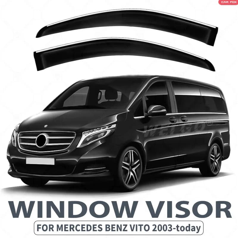 Per Mercedes Benz VITO W639 W447: Deflettori Parasole per Finestrini Auto, Protezioni Antipioggia e Antivento per Finestrini Laterali, Accessori Auto