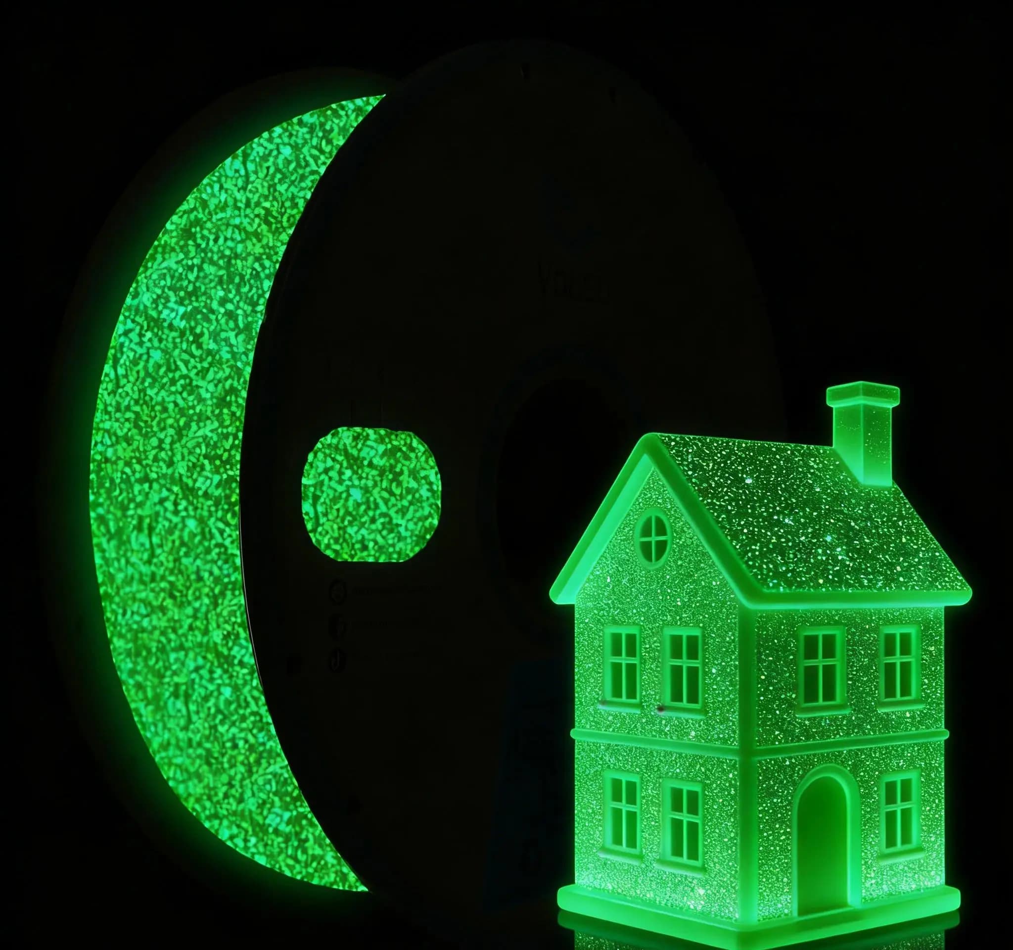 PLA Filament for 3D Printer Fluorescent at Hole 1.75mm, 3D Printing Filament 250g, Dimensional Accuracy +/- 0.03mm, Star Sky Green