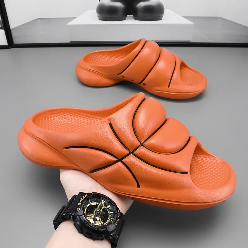 5 Sports Slippers with thick sole for outdoor summer, basketball, beach, new non-slip slippers