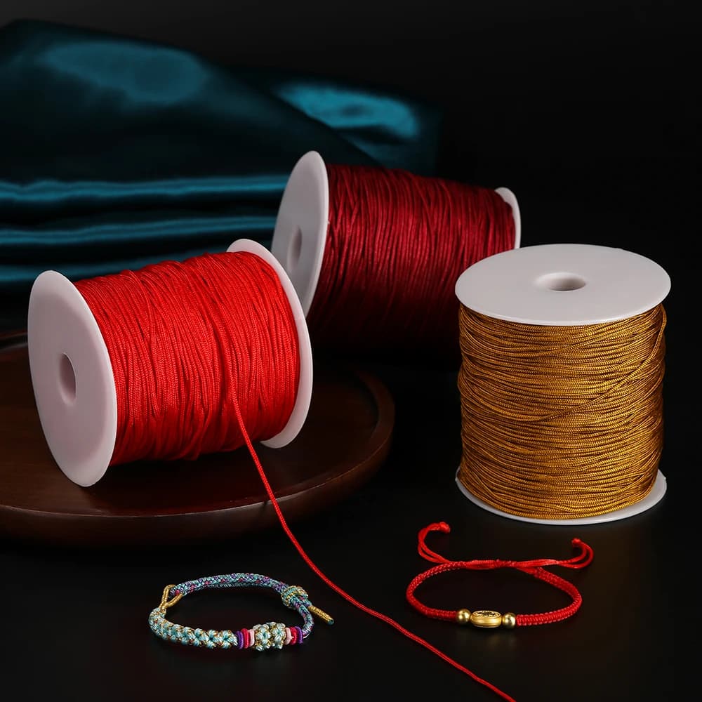 270m 1mm Colored Nylon beads cable Non-elasticized jade wire for DIY jewelry handmade Bracelets Accessories