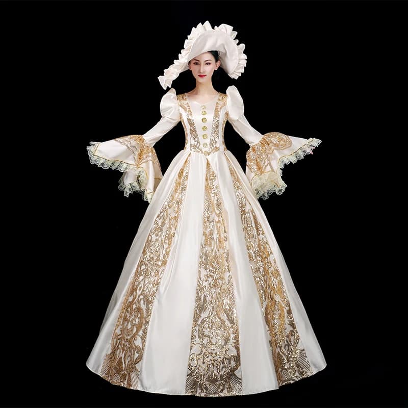 Abito da ballo personalizzato Abiti da sera di corte medievali Barocco Marie vittoriano Prom Abiti da festa teatrale Masquerade Halloween