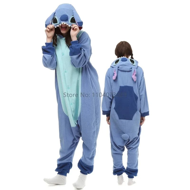 (#^.^#) 2026 New Onesishow animal Kigurumi pyjamas Halloween onesie adult s blue pink cartoon pajama cosplay party wo →_→LOOK ME