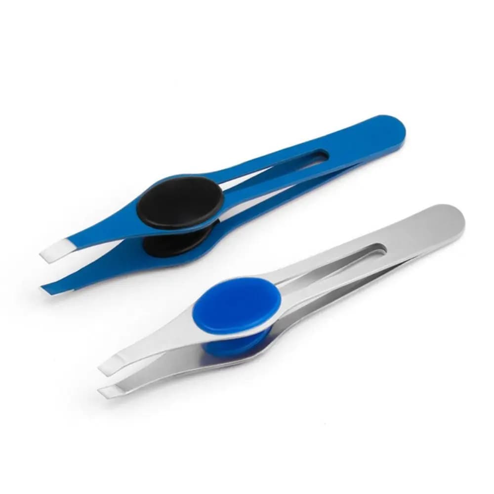 Stainless Steel Eyebrow Tweezer Hair Beauty Fine Hairs Puller Slanted Eye Brow Clips Removal Makeup Tool Professional