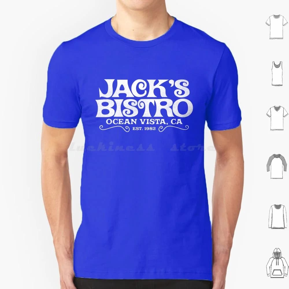 Jack's Bistro / Three's Company T Shirt Cotton Men Women DIY Print Threes Company 1970s 70s 70s Pop Culture 70s Tv 80s 80s Tv