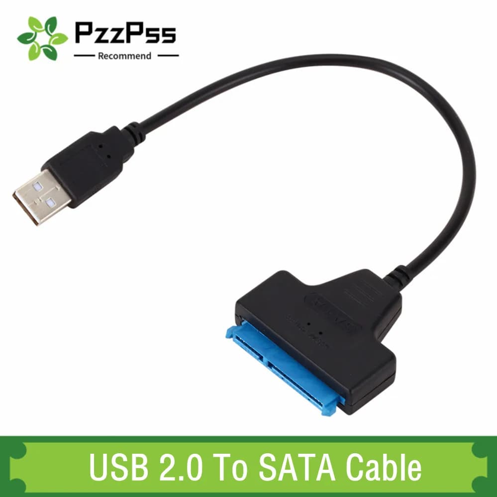Cavo USB 2.0 3.0 SATA 3 Adattatore Sata a USB 2.0 Fino a 6 Gbps Supporto HDD esterno SSD da 2,5 pollici Disco rigido Cavo Sata III a 22 pin