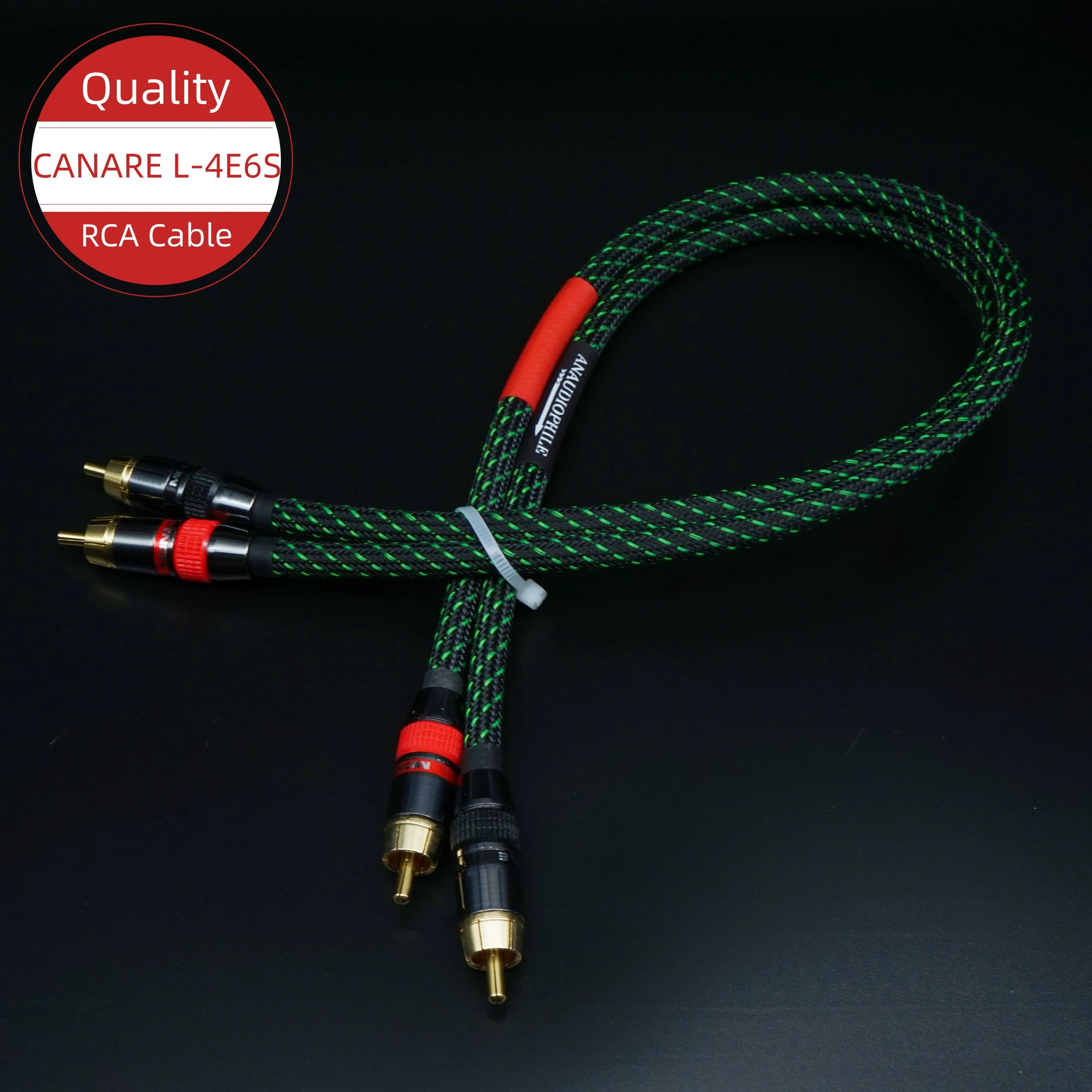 Coppia cavo audio HiFi RCA professionale cavo di interconnessione maschio RCA conduttore spesso per amplificatore preamplificatore lettore CD DAC