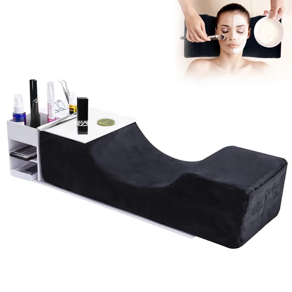 Memory Foam Collo Curva Bellezza Forma a U Curva ergonomica Estensione ciglia Cuscino con supporto per mensola Cuscino per shampoo per ciglia per collo
