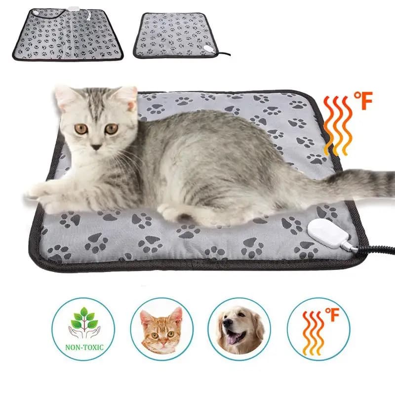 Coperta elettrica per animali domestici Tappetino riscaldante invernale Nido riscaldato per cani e gatti Scaldino impermeabile Protezione dallo spegnimento Tappetino riscaldato resistente ai morsi