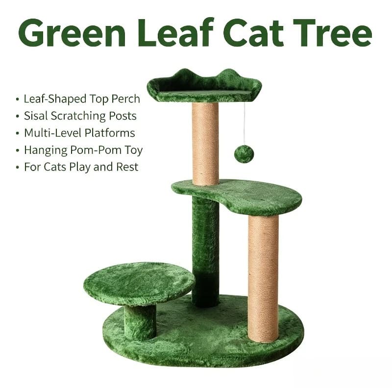 Multi‑Level Cat Tree Wear‑Resistant Sisal Scratching Post Cat Bed Perch Grinding Paw Play House Mat for Indoor Cats