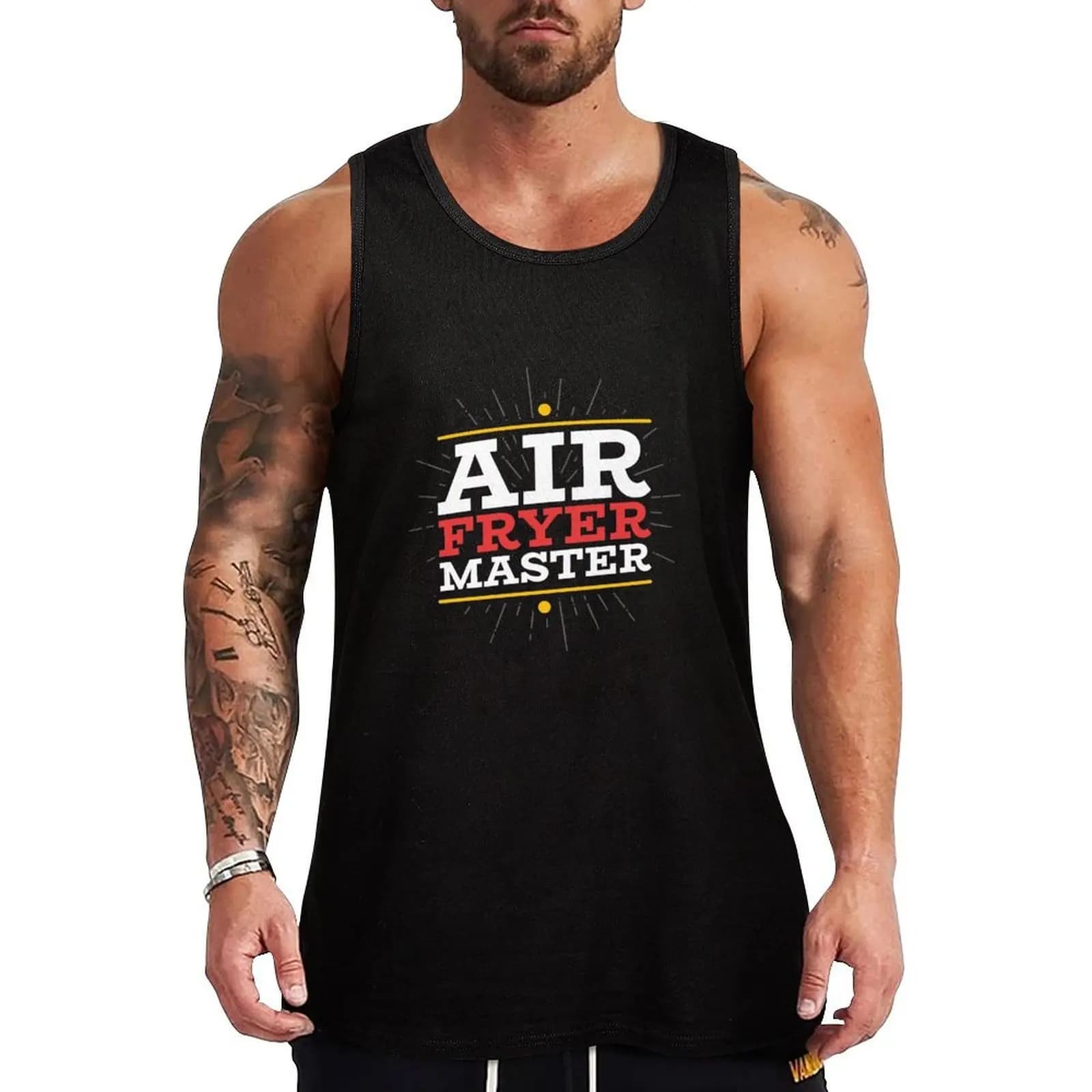 Air Fryer Master Tank Top Basic Layering Tank Top Soft Cotton Sleeveless Shirt