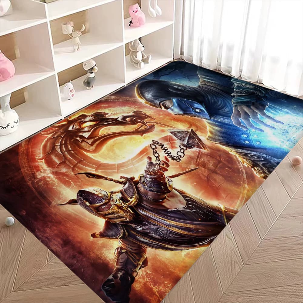 Mortal-K-Kombat Game Door Mat camera da letto in stile nordico soggiorno zerbino casa balcone antiscivolo Alfombra