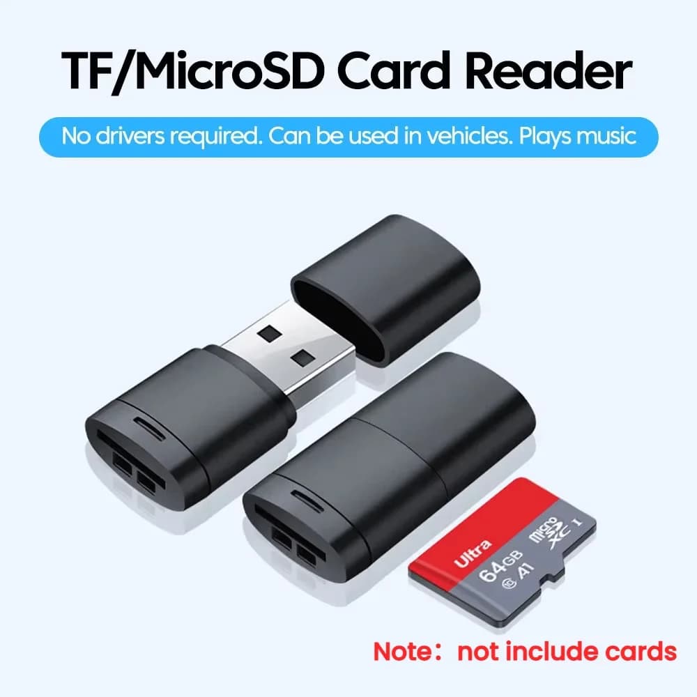 USB2.0 Mini Micro SD Card High Speed Memory Reader With TF Card Slot Max Compatible 2TB Portable Memory Card Reader Adapter