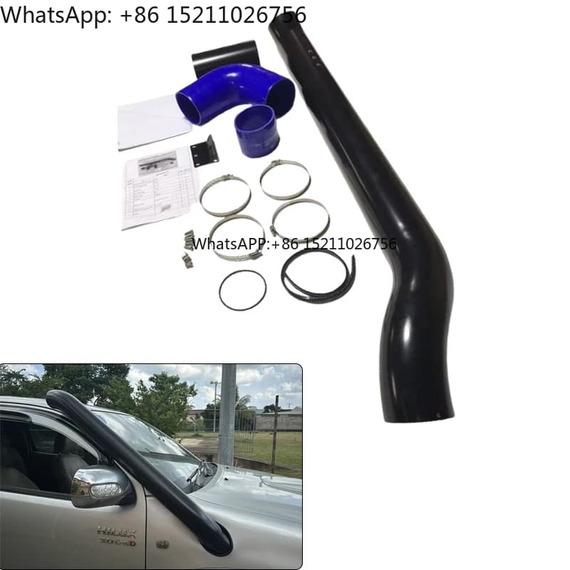 4" black 304 stainless steel mouthpiece for Toyota Hilux Vigo 2005 - 2014 3.0L D2D Turbo 4WD Accessories